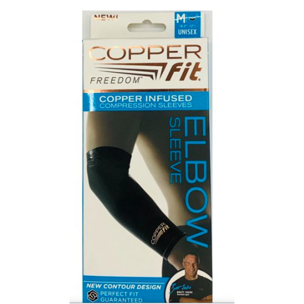 Copper Fit Elbow Brave, 2.0 Medium, Black